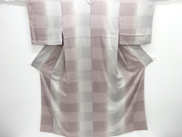 JAPANESE KIMONO / UNUSED KOMON / ICHIMATSU PATTERN 